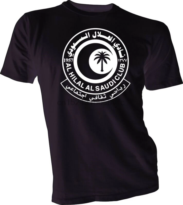Al Hilal Arabia Saudita Club De Futbol Camiseta Riyad grapico Hecho A Mano Algodón футболка 2019 Мужская с длинными