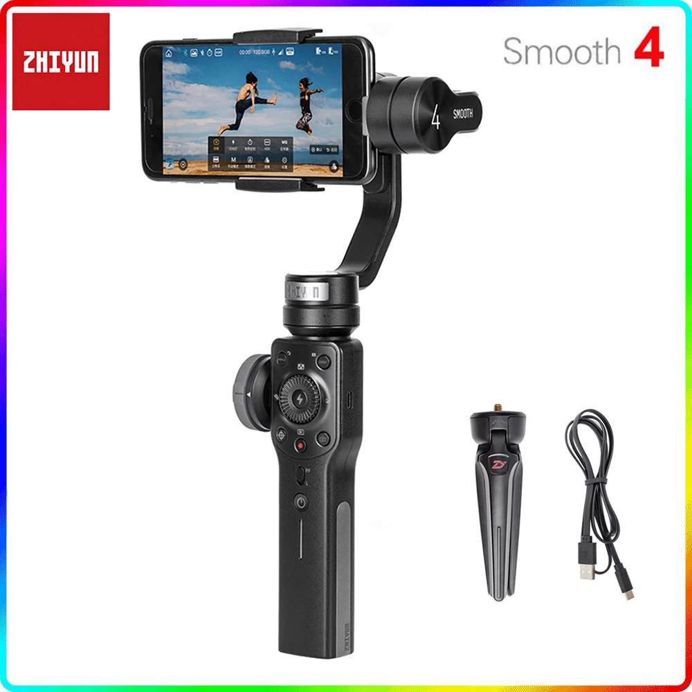 シルバーグレー サイズ ZHIYUN SMOOTH 4 3軸スマホ用スタビライザー