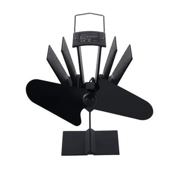 

Thermal Power Fireplace Fan Heat Powered Wood Stove Fan For Wood/Log Burner /Fireplace Eco Friendly Two-leaf Fans