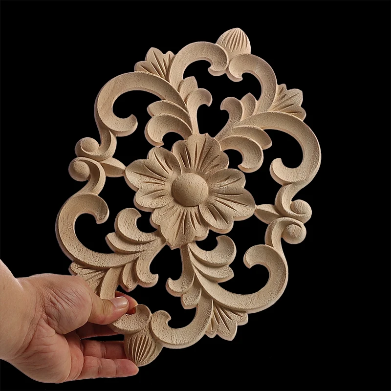 Statue deco,Figurines en bois,Applique en en bois