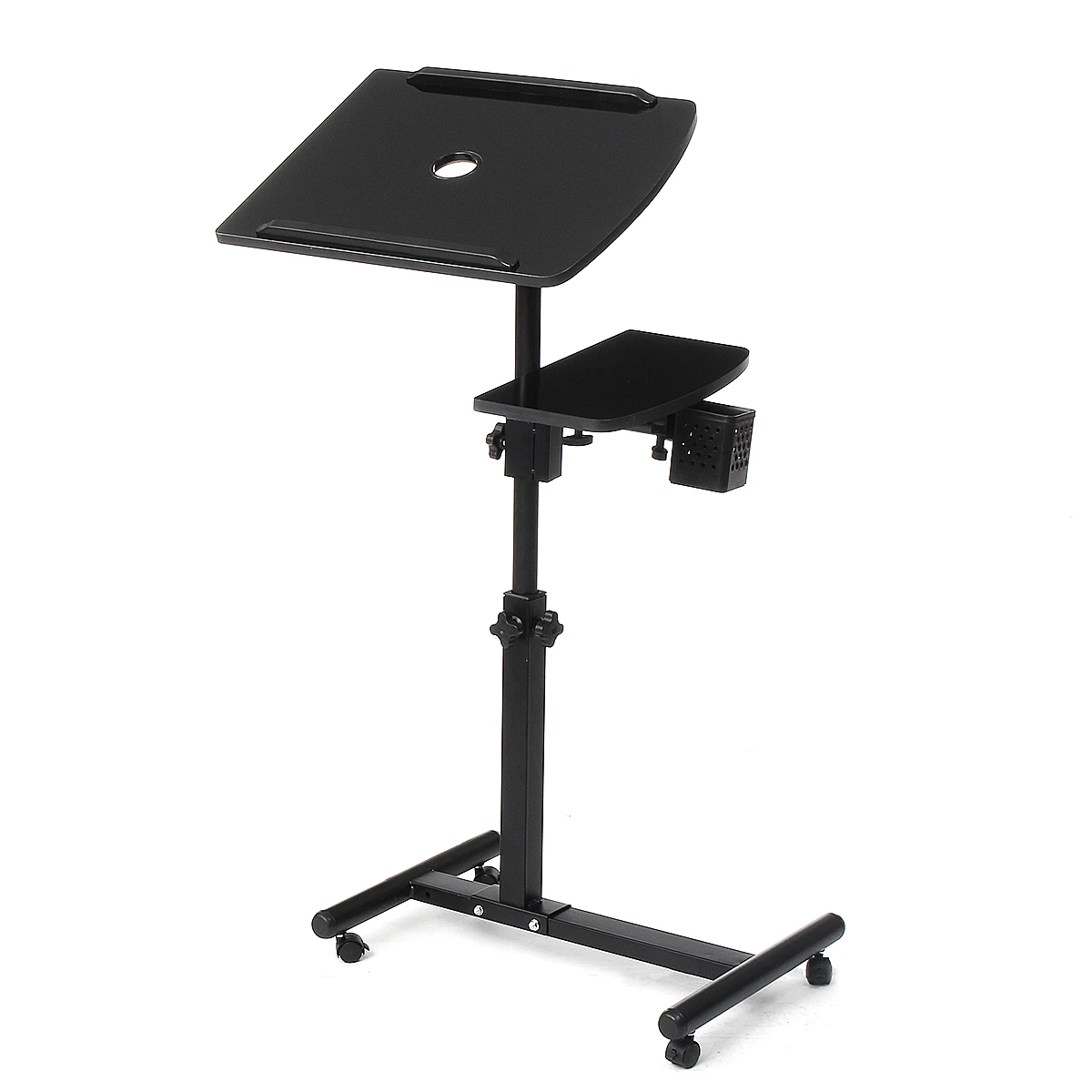 

Mobile Laptop Stand Table For Bedside Sofa Laptop Adjustable Table Notebook Desk with Roller Home Office Computer Desk