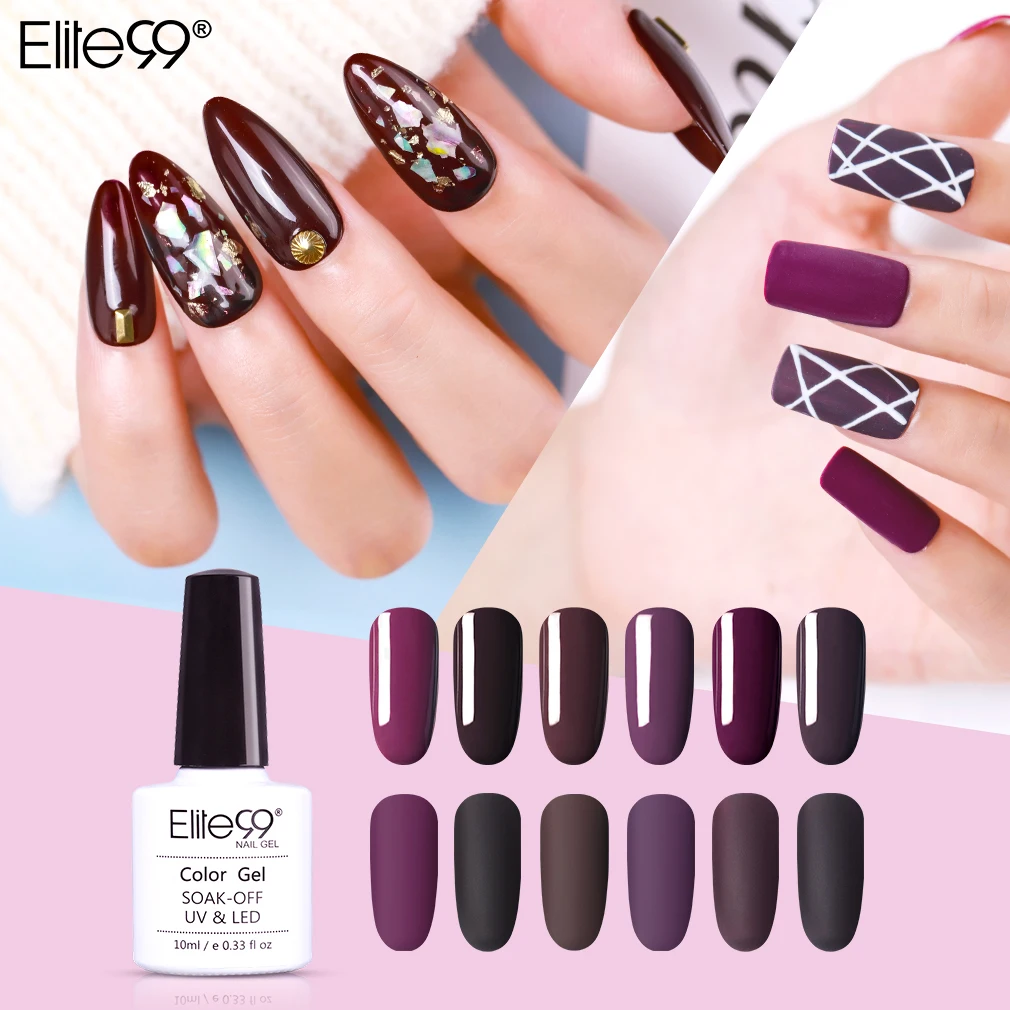 

Elite99 10ML Jam Color Series Gel Nail Polish Nail Art Varnish Soak Off Long Lasting Base Primer Led Gel Nails Manicure Makeup