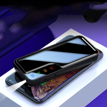 

10000mAh Power Bank 5*18650 Battey Powerbank Charger Dual USB Port External Battery Poverbank Portable For iPhone 6 7 8 X Xiaomi