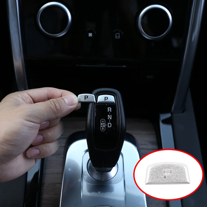 

Car Accessories Interior Gear P Button Protection Sticker Decorative For Land Rover Range Rover Sport Bright Silver 1 Piece Set