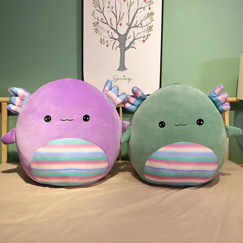 

New Arrival Hot Sale 80CM Giant Plush Animals Dolls Pillow Super Soft Creative Round Lizard Sofa Bed Cushion Xmas Birthday Gift