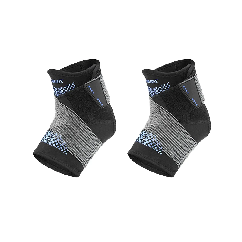 one pair blue Компрессионная Тяжелая атлетика поддержка лодыжки бандаж Предотвращение растяжения спорта для фитнеса бега баскетбола Футбол лодыжки бандаж - Цвет: one pair blue