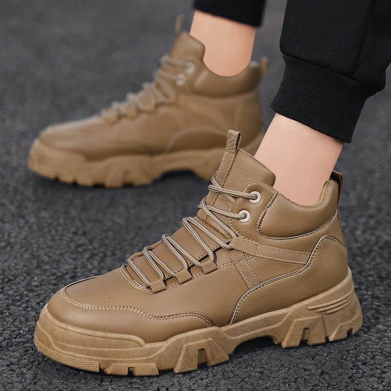 

2019 Autumn And Winter Men Hight-top Classic Martin Boots Outdoor Workwear Casual Men's Boot Versatile MEN'S Short Boots