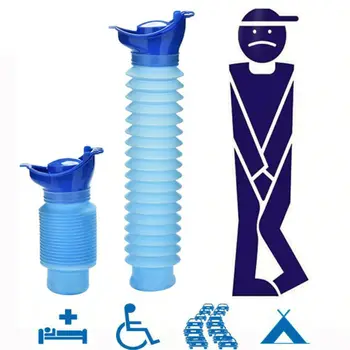 

New Hot Sale 750ML Portable Adult Urinal Outdoor Camping Travel Urine Car Urination Pee Soft Toilet Urine Help Men Women Toilet