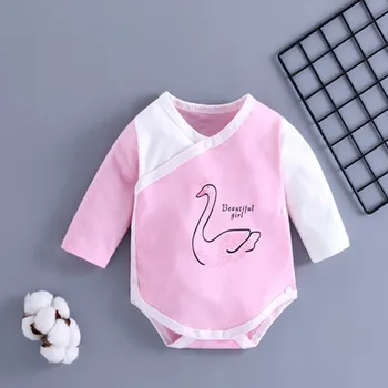 

Hot Sale newborn baby girl rompers spring long sleeve cotton 3-24M infant pajamas ropa de bebe toddler baby boy clothing A0022