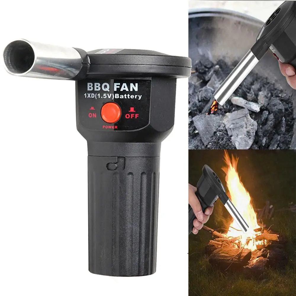 

Free shipping Handheld Battery Powered BBQ Fan Air Blower for Outdoor Camping Picnic Barbecue Cooking Tool Grill Accessories