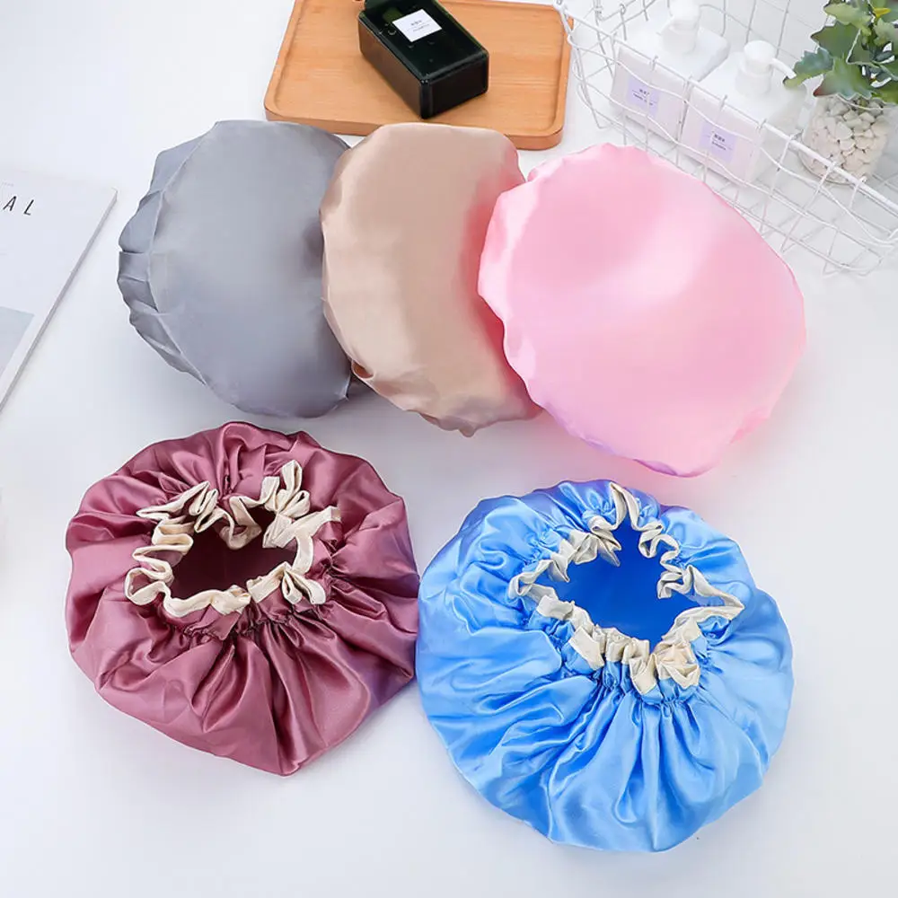 Hair-Cover Shower-Caps Bath-Hat Bathroom-Accessories Adult Waterproof Women Supplies