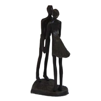 

Love Statue Affectionate Couple Passionate Cast Iron Romantic Home Decor Desktop Gift Figurine Craft Art Retro Office Ornament