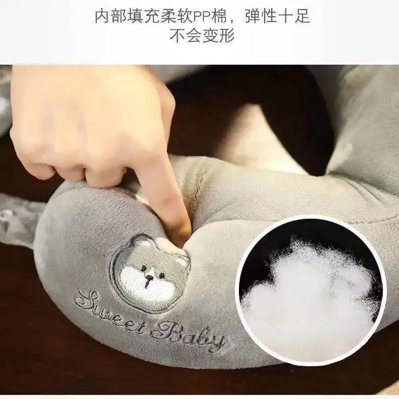 Cartoon U-shaped Pillow Neck Pillow Protecting Cervical Pillow Neck Pillow U-shaped Office Cute Portable Airplane Wagon