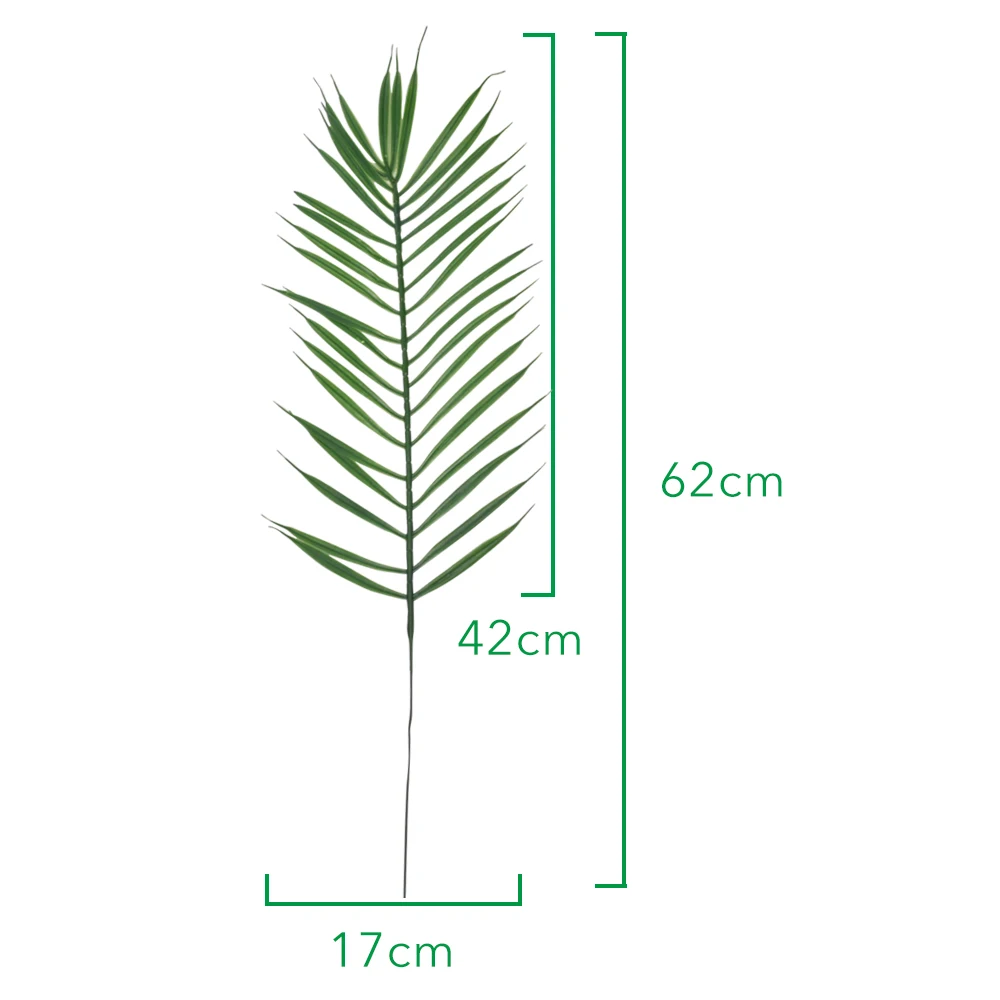 Искусственные пластиковые листья пальмового дерева зеленые листья растения пластиковые горшечные листья бонсай Садовый дом свадебный стол украшения