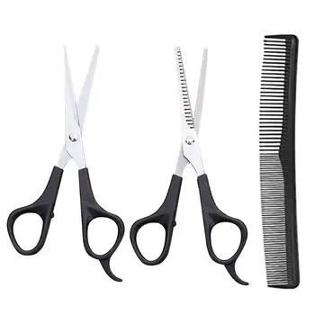 

3 Pcs Hair Scissors Barber Hair Cutting Thinning Hairdressing Set Styling Tool