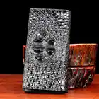 Новинка, мужской кошелек из крокодиловой кожи, короткий, вертикальный, с двумя отделениями, Молодежный, через плечо, натуральная кожа, модны...