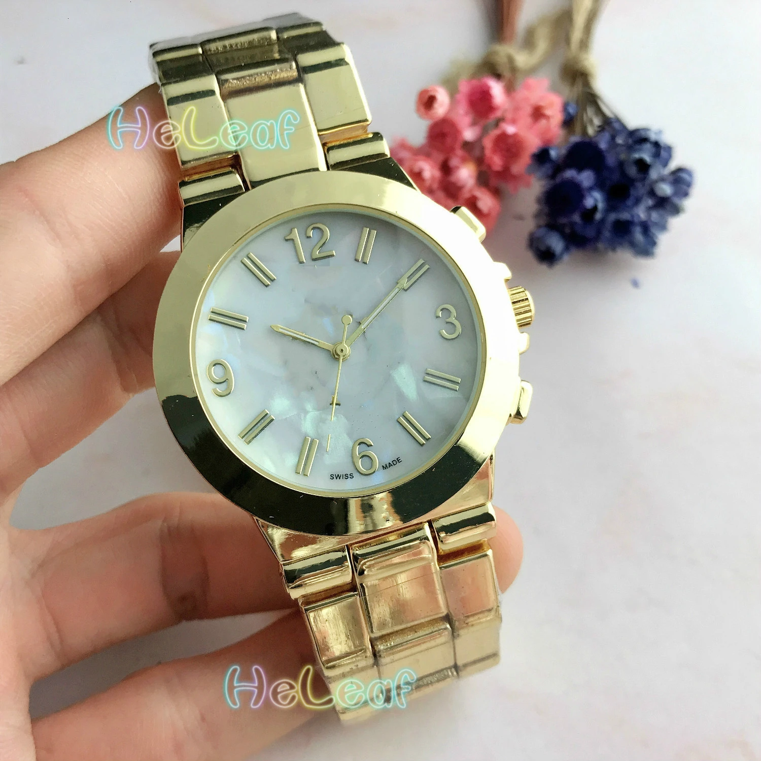 Luxury Fashion Women Watches Silver Gold Round Strip diamond Stainless Steel Band Quartz Watch Female Clock Montre Femme Relogio