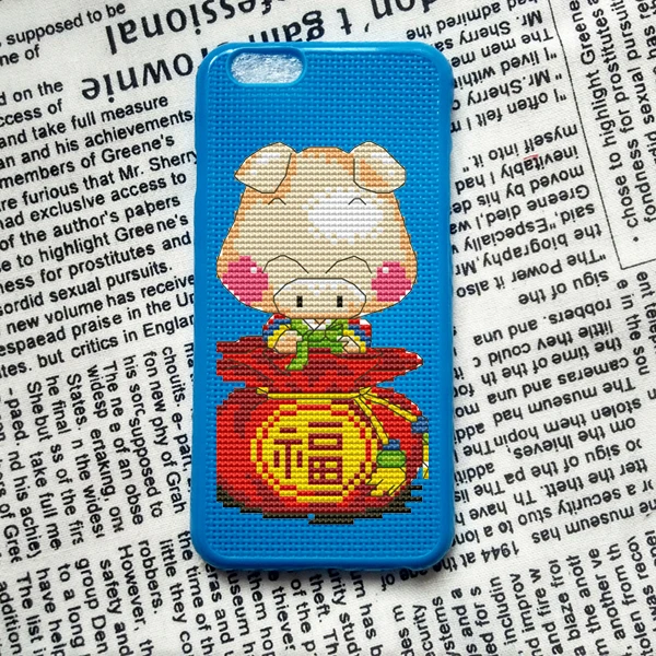 

215 Mobil Phone Cover Cellphone Shell Cases Housing Iphone Craft Cross Stitch Needlework Embroidery Counted Cross-Stitching Kit