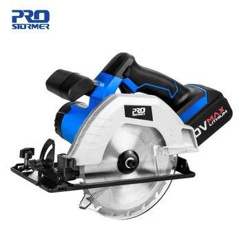 Price 20V Circular Electric Saw 2 PCS Saw Blades 165mm Blade For Wood 4000mAh Circular Saw Woodworking Tools Wood By PROSTORMER