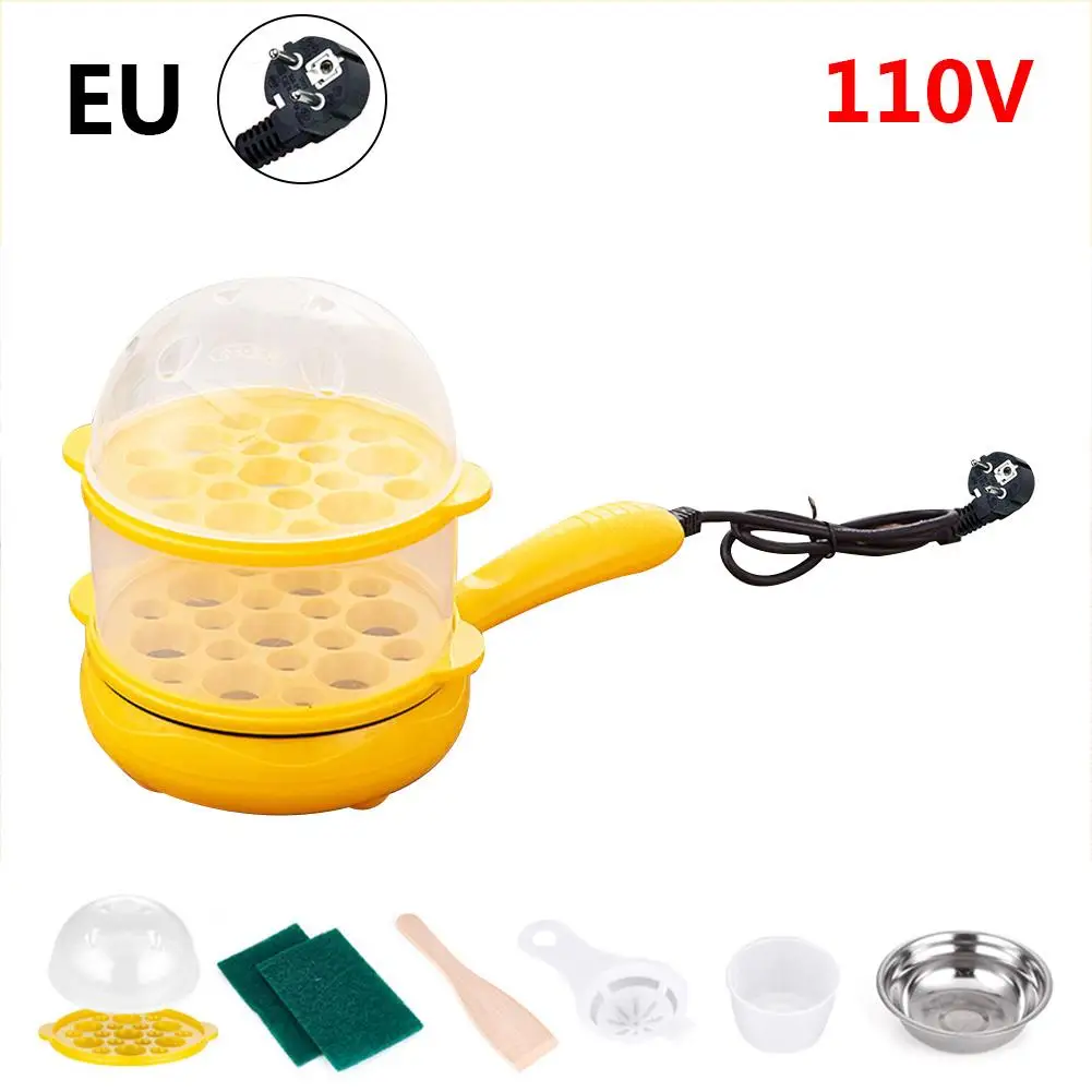 Mini Fry Pan Automatic Power off Egg Pan Cooker American Standard 110V/European Standard 220V Plug for Home Breakfast Making
