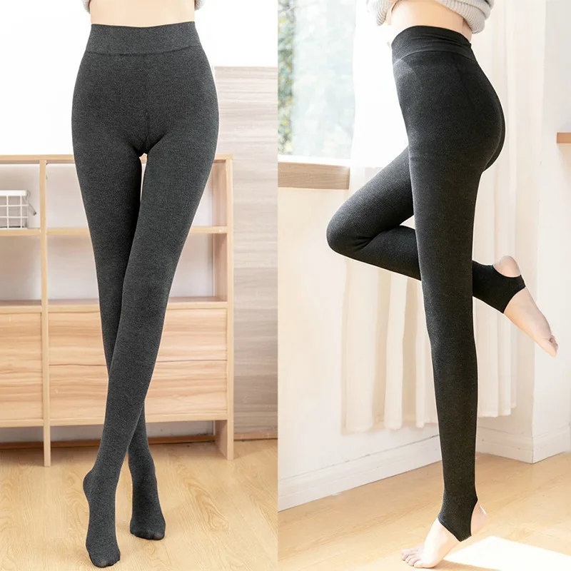 Winter Leggings Women Fashion Casual Warm Faux Velvet Legging Knitted Thick Slim Women Legins Woman Pants Black Leggins
