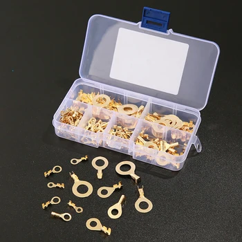 

150pcs Round Lugs Terminals Cold-Pressed Connector Copper Tab Wiring Nose Combination Set