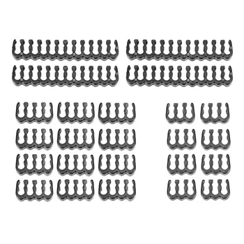 

24pcs/set Network Sleeved Wire Management Organizer Office Clamp Clip Home Computer 24pin 8pin 6pin Cable Comb Power Supply