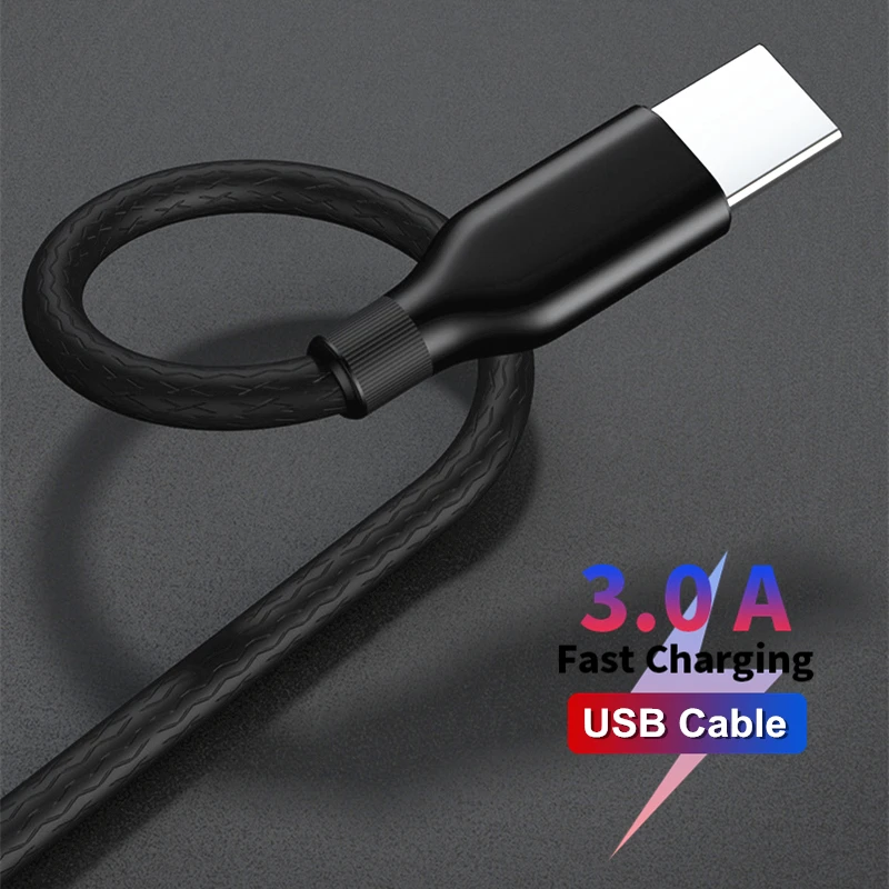 3 А USB кабель для быстрой зарядки для Iphone Ios TYPE-C смартфон кабель для передачи данных для Xiaomi Redmi micro зарядный кабель для samsung Android