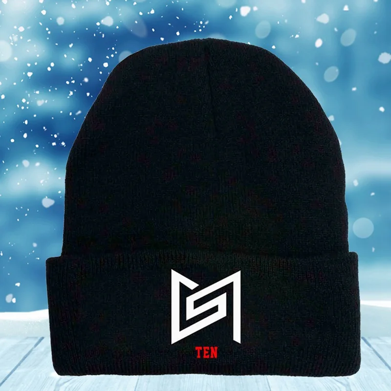 Осень зима мужская женская мода KPOP Super M Fans Hat djustable Skullies& Beanies