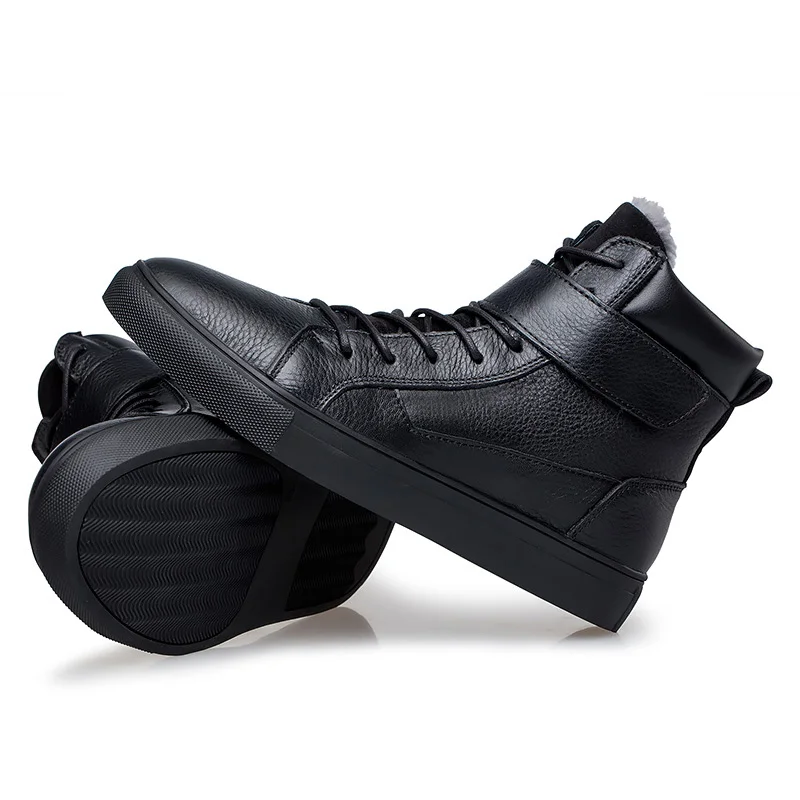 Abnkarwin/зимние мужские кожаные ботинки; Botines botas hombre; мужские ботинки; Buty Zimowe Botte Homme Stivali Uomo; водонепроницаемые ботильоны; 48