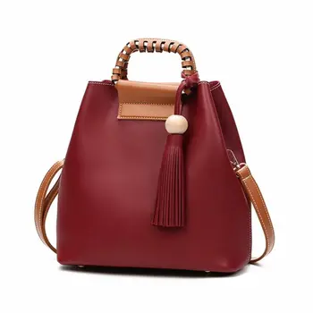 

2019 Women Leather Shoulder Bag Handbag Tote Purse Messenger Satchel Cross Body Solid Color Simple Fashionable Leisure Trend