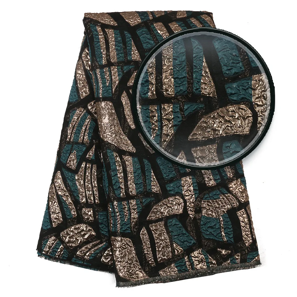 Популярная африканская Nigeiran парча кружевная ткань новая 5 ярдов парча кружево для свадебного платья высокое качество Тюль Кружево