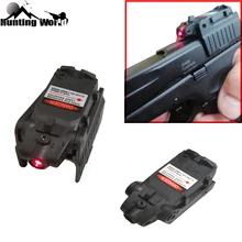 Tactical Red Visão Laser Scope Red Dot Visando Visão Traseira para a Caça Airsoft Glock 17 19 22 23 25 26 27 28 31 32 33 34 35 37 38