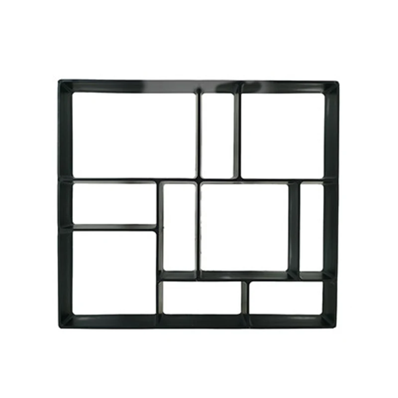 DIY Garden Building Decoration Plastic Path Maker Manually Paving Mold Cement Brick Concrete Garden Stone Road Paving Mould