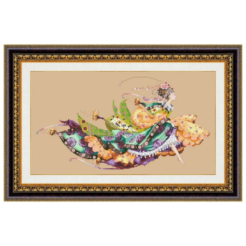cross stitch kit Princess Eliana cross stitch kits fairy lady aida fabric 18ct 14ct 11ct flaxen linen cotton thread embroidery DIY craft