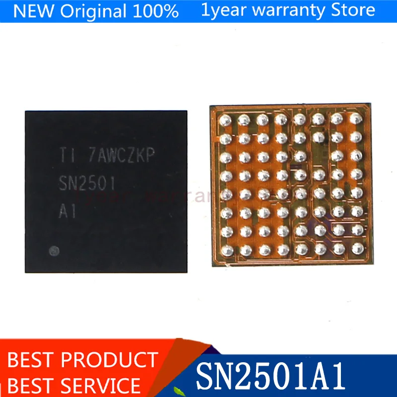 { New original } 5pcs/lot SN2501A1 SN2501 U3300 63pin TIGRIS T1 charging charger ic chip for iphone 8 8plus X | Электроника