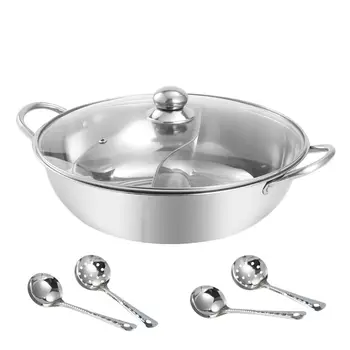 

Hot Pot Pot Thickening Broth Pot Household Stainless Steel Hot Pot Basin Electromagnetic Special Furnace Ming Hot Pot Soup Pot