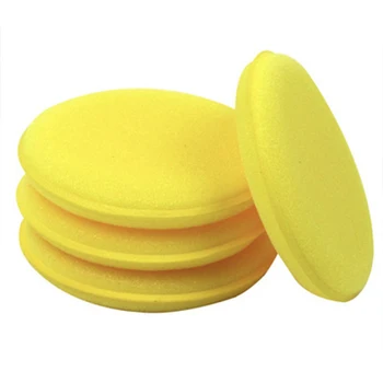 

12pcs/set Wax Polish Foam Sponge Hand Soft Wax Yellow Sponge Pad Buffer Detailing Care Clean Sponge Pads Kit