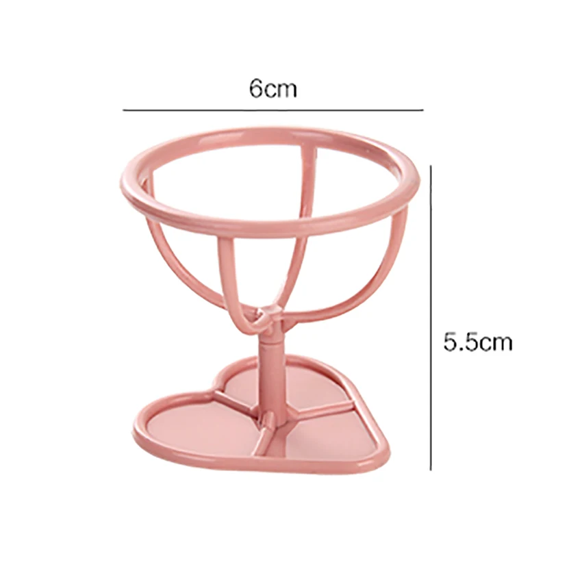 Контейнер для ваты стеллаж для выставки товаров блендер держатель спонжа для Макияжа Косметический слойка подставка для сушки держатели с принтом в виде сердец и Форма базовый макияж организатор