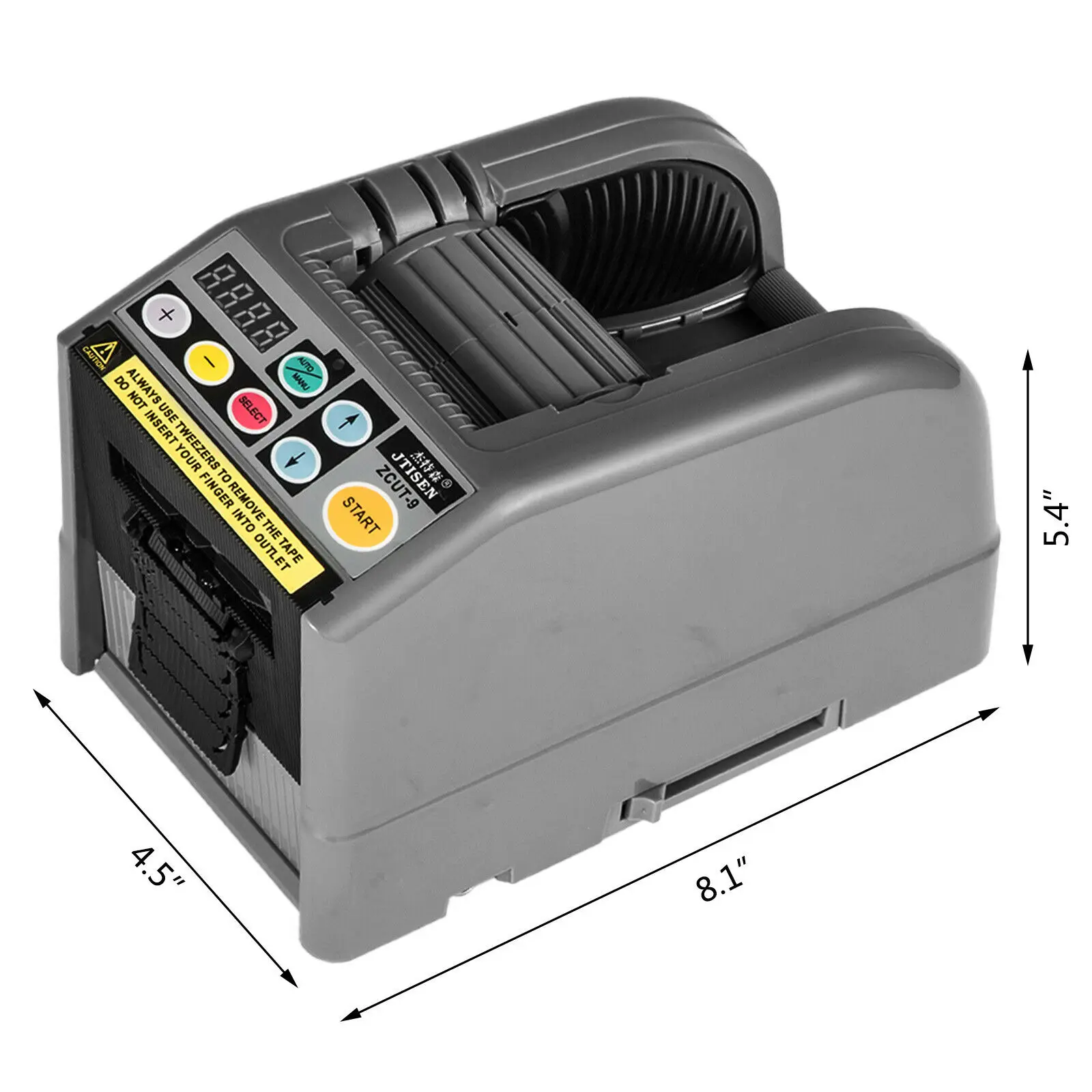 VEVOR 6-60mm Automatic Tape Dispenser Efficient Microcomputer Intelligent Large Electric Tape Cutter Mechanical Workshop Tooling