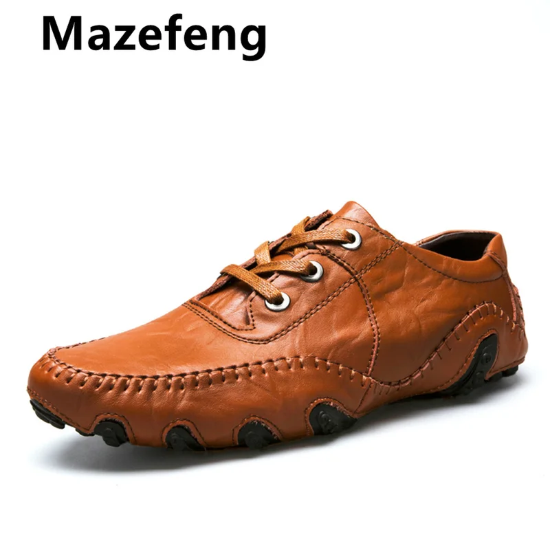 

Bi Size Men Moccasins Luxury Brand Loafers Genuine Leather Footwear Causal Men Shoes Desiner Sneakers Male Black Shoes Adult