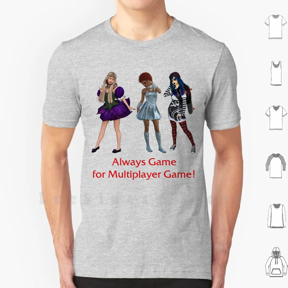Gamer Multiplayer Funny Sexy T Shirt Men cotton Cotton S - 6xl Video Game Computer Gift For Player | Мужская одежда