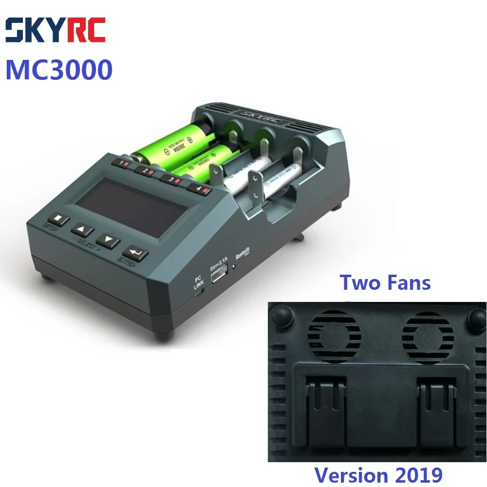 US $134.07 Version 2019 SKYRC MC3000 Two Fans UNIVERSAL BATTERY CHARGER ANALYZER ANDROID APP For NiMH NickelNickelZinc Battery Charging