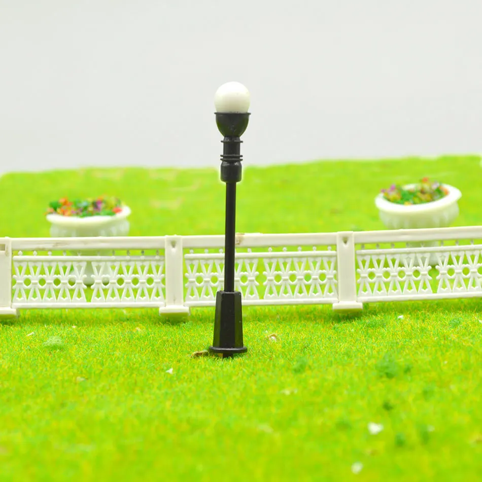 7 см мини маленький фонарь одноголовый белый светодиодный светильник лампа Diorama пейзаж архитектурная улица поезд игрушки