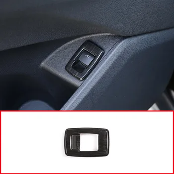 

Black Wood Grain For BMW X1 F48 2016-2019 ABS Interior Tail Door Switch Frame Button Cover Car For BMW X2 F47 2018 2019