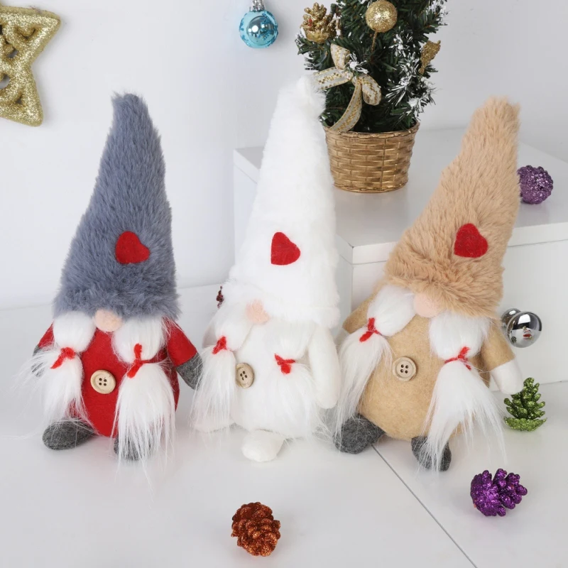 Шведский Санта гном Плюшевые Куклы Орнамент Ручной Работы игрушечные эльфы для праздника дома вечерние украшения Счастливого Рождества