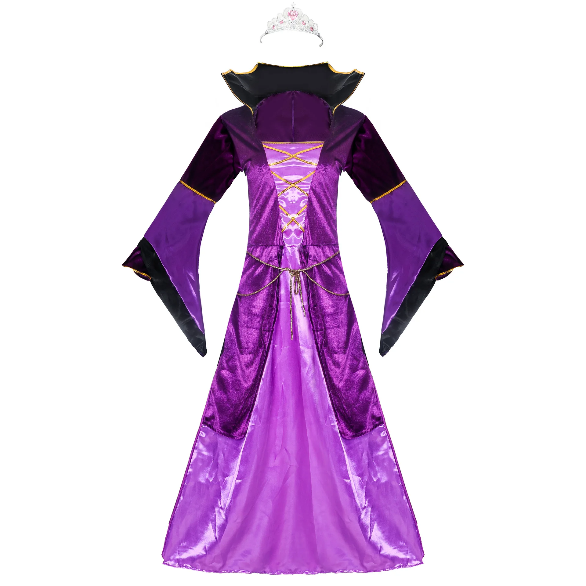 

Halloween Character Play Uniform Purple Magic Princess Cosplay Witch Demon Stage Costume Performance Wear