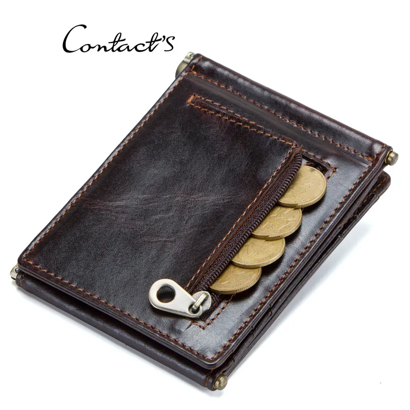 

2019 New Vintage Genuine Leather Casual Solid Unisex Card Holder Multi-card Position Vintage Card Wallet Coin Purse