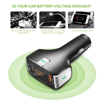 

Multifunctional Wireless FM Transmitter Car MP3 Player Car Charger U disk Excellent sound quality Bluetooth hands-free calling