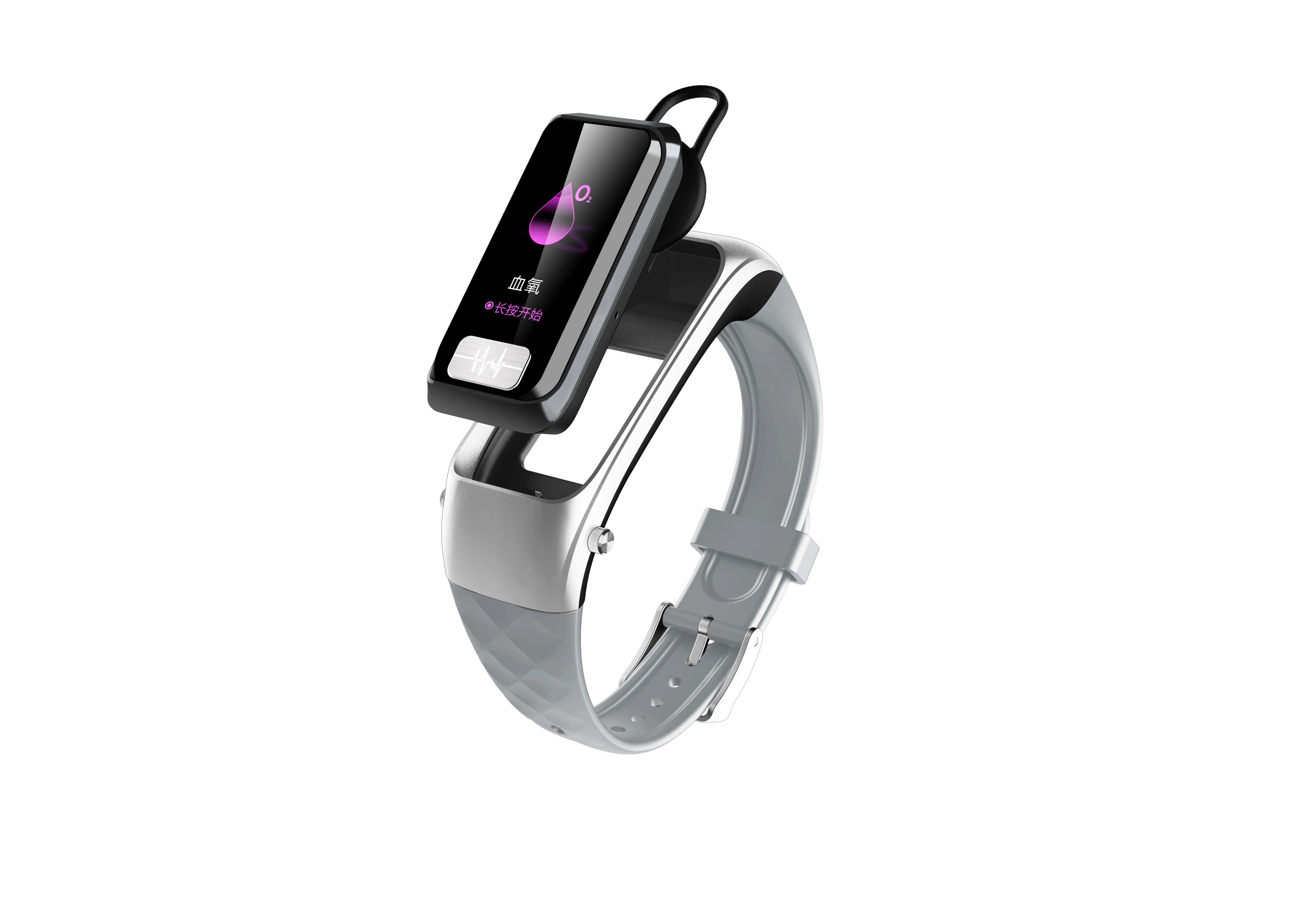 H207 Silver H207 умный Браслет ЭКГ+ PPG ЭКГ Мониторинг Артериального Давления 5,0 Bluetooth гарнитура ответ на телефон Wechat акция - Цвет: H207 Silver